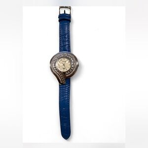 Strada Blue and Silver Women's Watch
